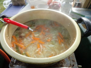 野菜スープも美味しくできました